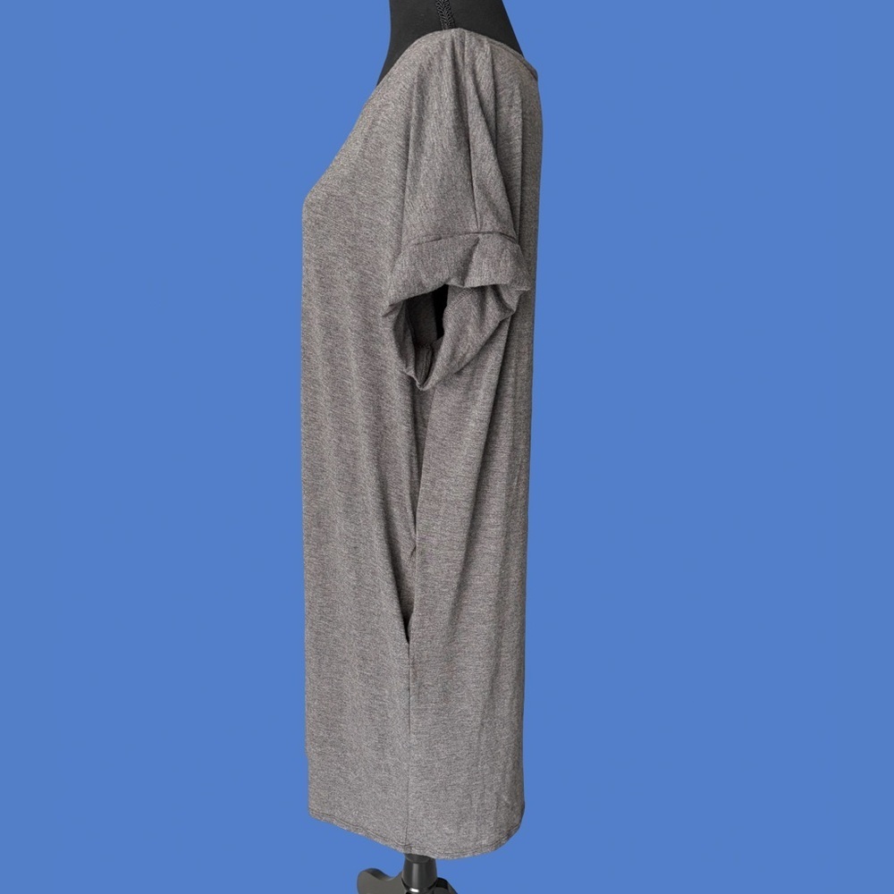 Zenana Outfitters Gray Relaxed Midi Dress - Picture 2 of 4